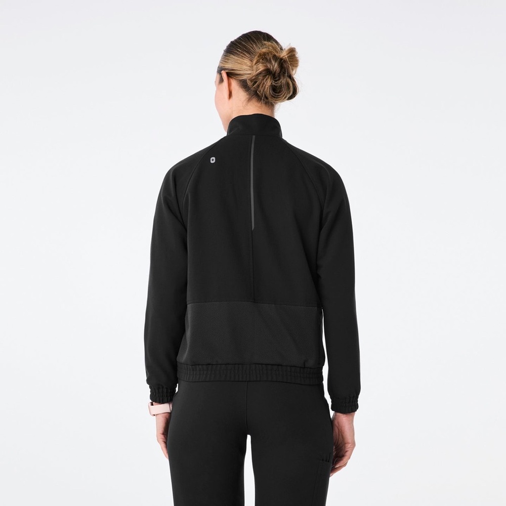 SOLD Like New FIGS Women's Sydney Scrub Jacket Black Five Pockets - Retail $100 - Picture 4 of 14